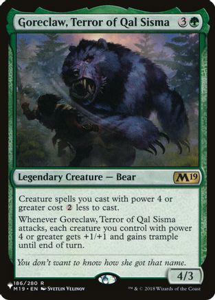 Image of Goreclaw, Terror of Qal Sisma [The List]