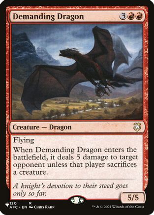 Image of Demanding Dragon [The List]