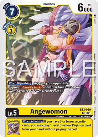 Image of Angewomon [BT3-039] (Time Stranger Demo Deck) [Digimon Demo Deck Exclusive Cards]