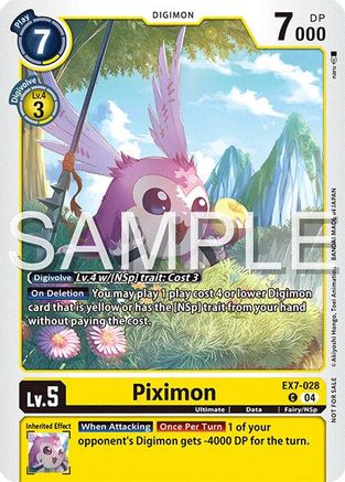 Image of Piximon [EX7-028] (Time Stranger Demo Deck) [Digimon Demo Deck Exclusive Cards]
