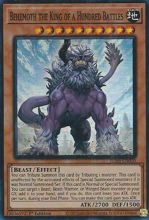 Image of Behemoth the King of a Hundred Battles (Super Rare) [JUSH-EN050] Super Rare