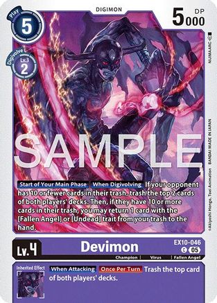 Image of Devimon [EX10-046] [Sinister Order]
