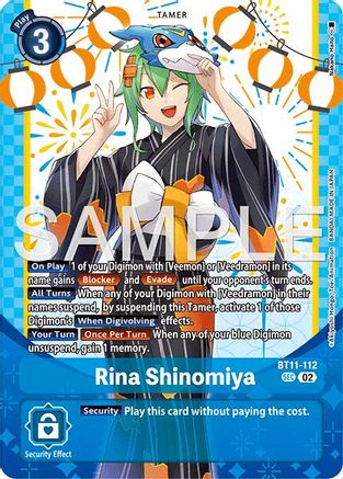 Image of Rina Shinomiya (Premium Heroines Set Ver.2) (BT11-112) - Dimensional Phase Foil