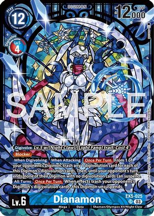 Image of Dianamon (Premium Heroines Set Ver.2) (EX5-025) - Animal Colosseum Foil