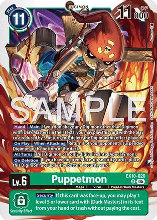 Image of Puppetmon [EX10-020] [Sinister Order]