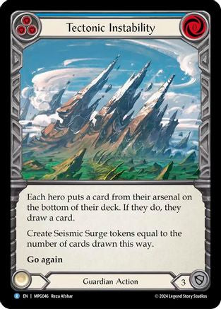 Image of Tectonic Instability [MPG046] (Mastery Pack Guardian)