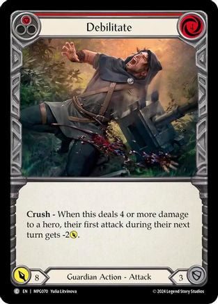 Image of Debilitate (Red) [MPG070] (Mastery Pack Guardian)