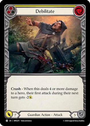 Image of Debilitate (Yellow) [MPG071] (Mastery Pack Guardian)