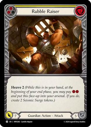 Image of Rubble Raiser (Yellow) [MPG083] (Mastery Pack Guardian)