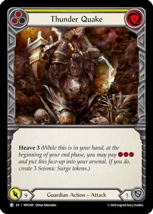 Image of Thunder Quake (Yellow) [MPG089] (Mastery Pack Guardian)