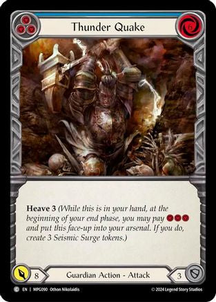 Image of Thunder Quake (Blue) [MPG090] (Mastery Pack Guardian)