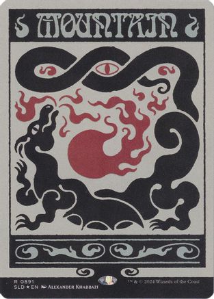 Image of Mountain (0891) (Rainbow Foil) [Secret Lair Drop Series]