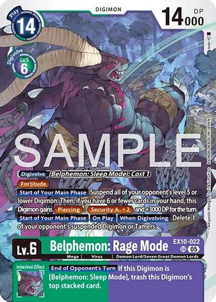 Image of Belphemon: Rage Mode [EX10-022] [Sinister Order]