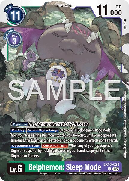 Image of Belphemon: Sleep Mode [EX10-021] [Sinister Order]