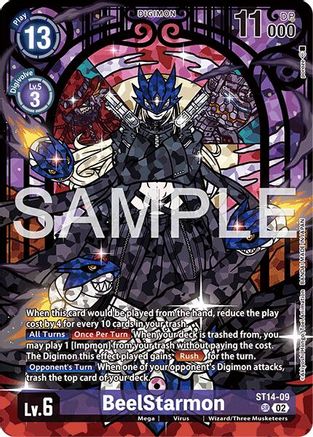 Image of BeelStarmon (Premium Heroines Set Ver.2) (ST14-09) - Starter Deck 14: Beelzemon Advanced Deck Set Foil