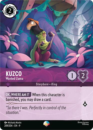 Image of Kuzco - Wanted Llama (Epic) (209/204) [Fabled]