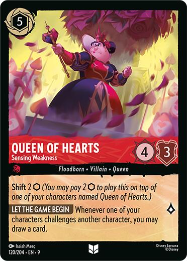 Image of Queen of Hearts - Sensing Weakness (120/204) [Fabled]
