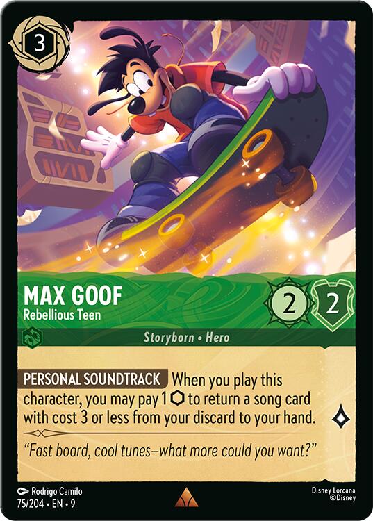 Image of Max Goof - Rebellious Teen (75/204) [Fabled]