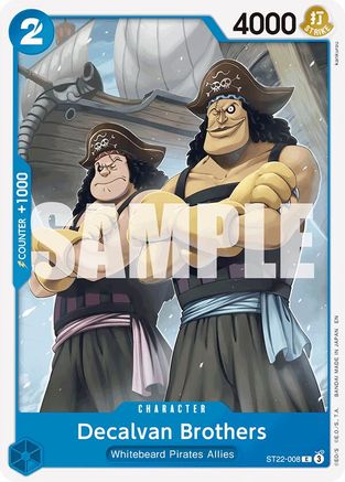 Image of Decalvan Brothers (ST22-008) - Starter Deck 22: Ace & Newgate