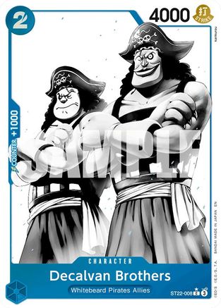 Image of Decalvan Brothers (Parallel) (ST22-008) - Starter Deck 22: Ace & Newgate Foil