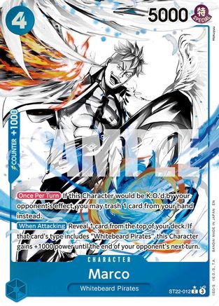 Image of Marco (Parallel) (ST22-012) - Starter Deck 22: Ace & Newgate Foil