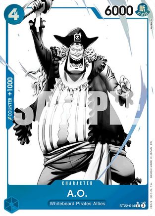 Image of A.O. (Parallel) (ST22-014) - Starter Deck 22: Ace & Newgate Foil