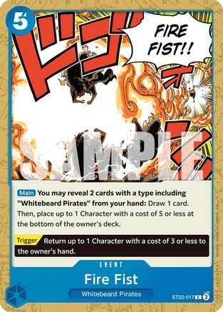 Image of Fire Fist (ST22-017) - Starter Deck 22: Ace & Newgate