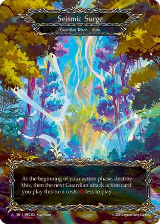Image of Seismic Surge (Forest) (Marvel) [MPG112] (Mastery Pack Guardian)  Cold Foil