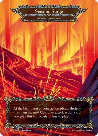 Image of Seismic Surge (Lava) (Marvel) [MPG112] (Mastery Pack Guardian)  Cold Foil