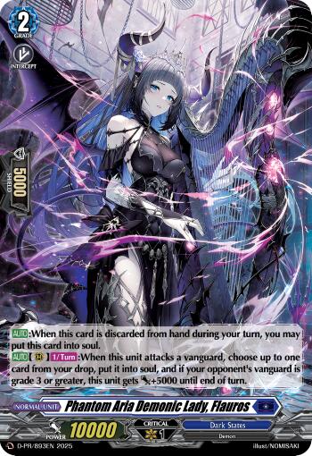 Image of Phantom Aria Demonic Lady, Flauros (Foil) (D-PR/893EN) [D Promo Cards]