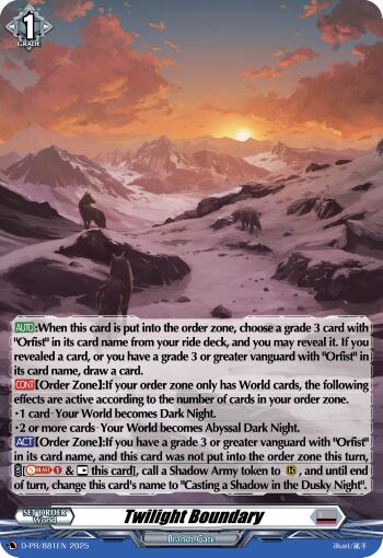 Image of Twilight Boundary (Foil) (D-PR/881EN) [D Promo Cards]