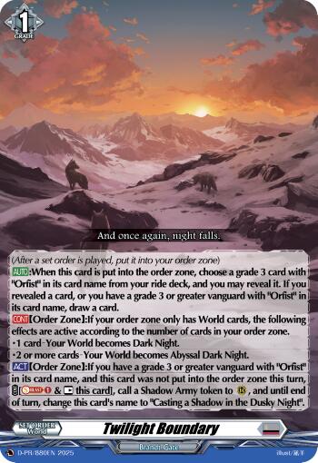 Image of Twilight Boundary (D-PR/880EN) [D Promo Cards]