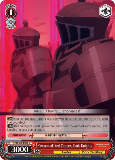 Image of Swarm of Red Copper, Dark Knights (SAO/S80-E066 C) [Sword Art Online -Alicization- Vol.2]