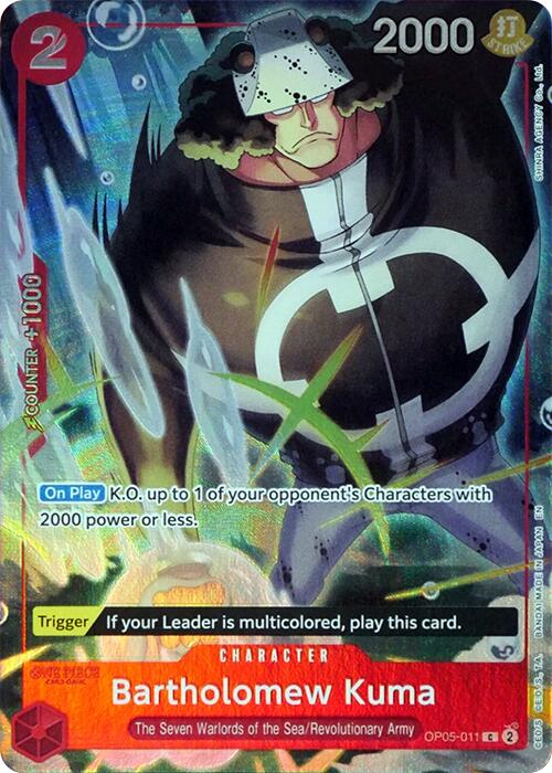 Image of Bartholomew Kuma (Seven Warlords of the Sea Binder Set) [One Piece Promotion Cards]