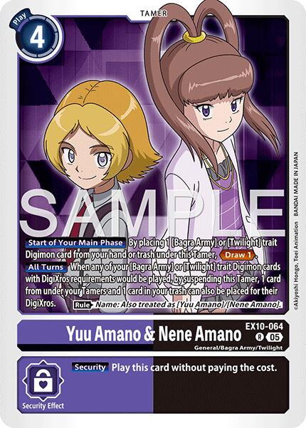 Image of Yuu Amano & Nene Amano [EX10-064] [Sinister Order]