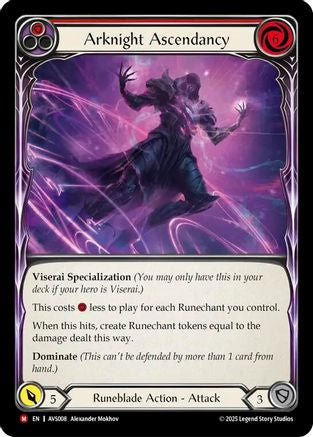 Image of Arknight Ascendancy (Red) [AVS008] (Armory Deck: Legends Viserai)
