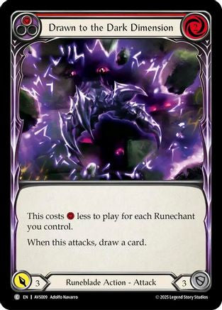 Image of Drawn to the Dark Dimension (Red) [AVS009] (Armory Deck: Legends Viserai)