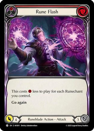 Image of Rune Flash (Red) [AVS011] (Armory Deck: Legends Viserai)