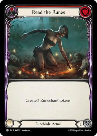Image of Read the Runes (Red) [AVS017] (Armory Deck: Legends Viserai)