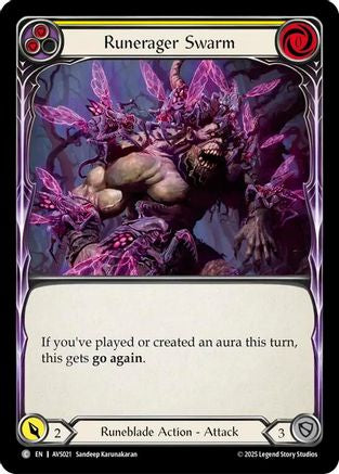 Image of Runerager Swarm (Yellow) [AVS021] (Armory Deck: Legends Viserai)