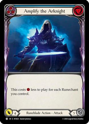 Image of Amplify the Arknight (Blue) [AVS023] (Armory Deck: Legends Viserai)