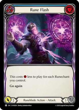 Image of Rune Flash (Blue) [AVS024] (Armory Deck: Legends Viserai)