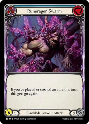 Image of Runerager Swarm (Blue) [AVS025] (Armory Deck: Legends Viserai)
