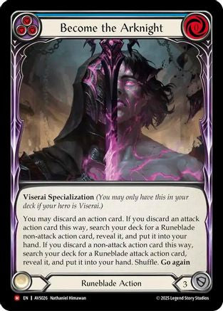 Image of Become the Arknight (Blue) [AVS026] (Armory Deck: Legends Viserai)