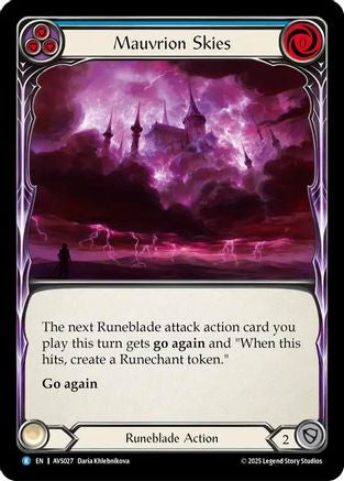 Image of Mauvrion Skies (Blue) [AVS027] (Armory Deck: Legends Viserai)