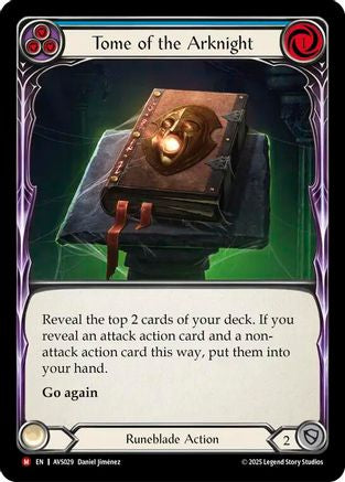 Image of Tome of the Arknight (Blue) [AVS029] (Armory Deck: Legends Viserai)