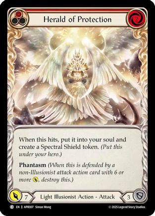 Image of Herald of Protection (Red) [APR007] (Armory Deck: Legends Prism)