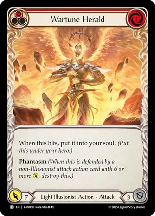 Image of Wartune Herald (Red) [APR008] (Armory Deck: Legends Prism)