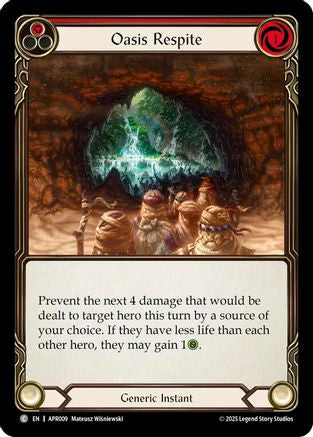 Image of Oasis Respite (Red) [APR009] (Armory Deck: Legends Prism)