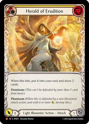 Image of Herald of Erudition [APR011] (Armory Deck: Legends Prism)